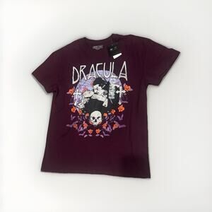 Universal Monsters Dracula Official Licensed Purple T Shirt Size Large New W Tag